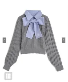 ❤︎ GRL グレイル リボン付き ケーブルニットトップス[k9394i]