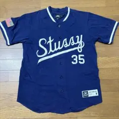 Stussy ベースボールシャツ ネイビー Sのサムネイル