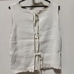 JEANASIS リブニット タンクトップ アイボリーのサムネイル