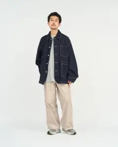 定価約8万 CABaN カバーオール イタリアンコットン L 濃紺 - メルカリ