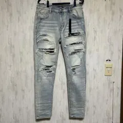 AMIRI ダメージジーンズ バンダナパッチ 34のサムネイル