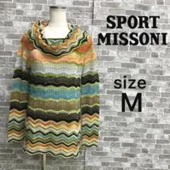 SPORT MISSONI カラフルニット イタリア製　透け感　ウール/モヘヤ混