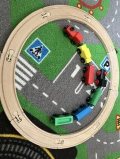 木製レールと車両セット