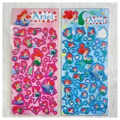 平成レトロ ディズニー プリンセス アリエル シール 2枚セット