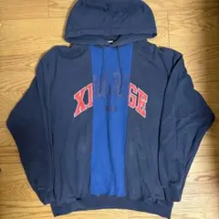 XLARGE プルオーバーパーカー ネイビー ブルー Lサイズのサムネイル