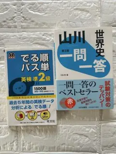 USED☆でる順パス単英検準2級 文部科学省後援 世界史一問一答 2冊セット
