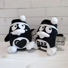 ◼️レア色!◼️ドン・キホーテ「ドンペンドンコ」モノクロぬいぐるみ ペアセット