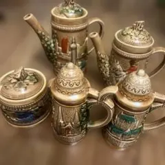 陶器　醤油さし　調味料入れセット