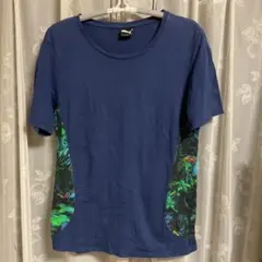 Puma ネイビー Tシャツ 植物柄