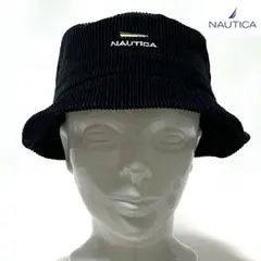【新品】NAUTICA ノーティカ フロントロゴ刺繍 コーデュロイバケットハット