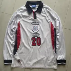 umbro アンブロ イングランド代表 復刻 ガスコイン 白 ユニフォーム