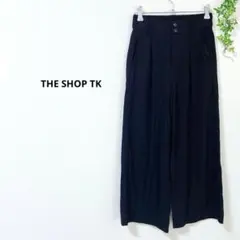THE SHOP TK ワイドパンツ 黒　XS 小さいサイズ　ウエストゴム