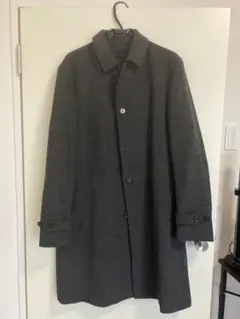 【男性用】ダークグレー ウール混紡コート