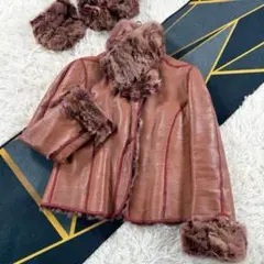 FENDI【ベルト/バック付】セーブル ラムレザー コート 本毛皮 AA466のサムネイル