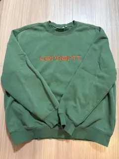 Carhartt WIP スウェット XL グリーン 刺繍ロゴ カーハート