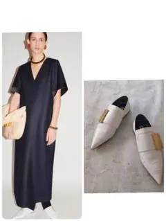 JIL SANDER ポインテッド スクエアバックル バブーシュのサムネイル