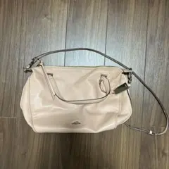 COACH ピンクベージュ バッグ