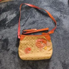 COACH シグネチャー ショルダーバッグ 花柄