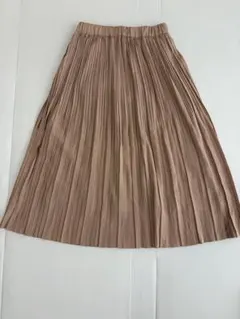 【金曜日まで・美品】Person’s プリーツスカート ベージュ ウエストゴムのサムネイル
