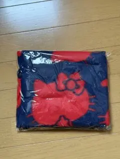 ハローキティ ブランケット ネイビー レッド
