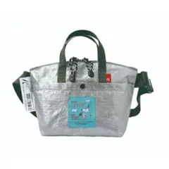 スヌーピー SNOOPY 2WAY ショルダー トートバッグ 防水性 シルバー