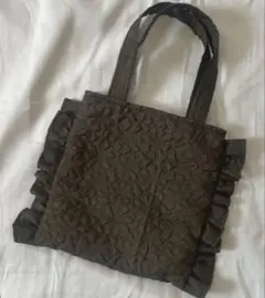 【最終値下げ】カーキ　フリルバック　ミニサイズ