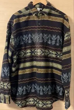 THE TERRITORY AHEAD ザテリトリーアヘッド 総柄シャツ L