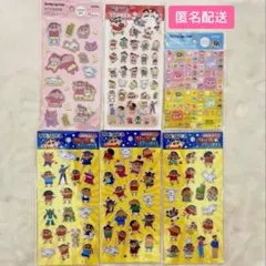 【クレヨンしんちゃん】タイルシール ぷっくりシール 6枚セット