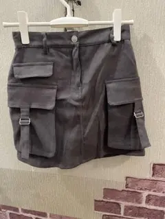 FUN インパン付き グレーカーゴスカート Sサイズ