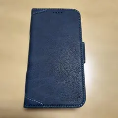 Suteni iPhone15Pro用 手帳型ケース ネイビー