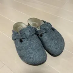 BIRKENSTOCK スエード サボ サンダル ブラック 38 - メルカリ