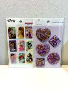 セリア　プリンセス　ディズニー　ウォーターシール　3dシール