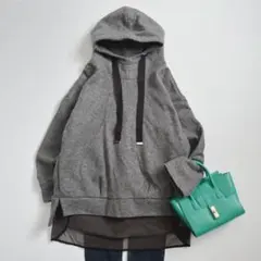 美品✨SCOT CLUB スコットクラブ 裾シアーウール混 フーディー 日本製