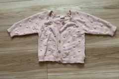 petitmain 女の子　ニットカーディガン　ピンク　80cm