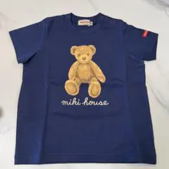 miki house ネイビー Tシャツ クマ