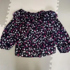 WILLSELECTIONハート柄 五分袖ブラウス M