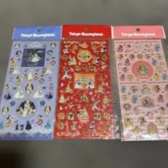 東京ディズニーランド レトロステッカー 3枚セット