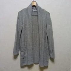 グレー　 ロングカーディガン M　レディース