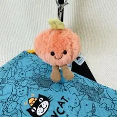 Jelly cat キーホルダー ピーチ 桃 Amuseables peach