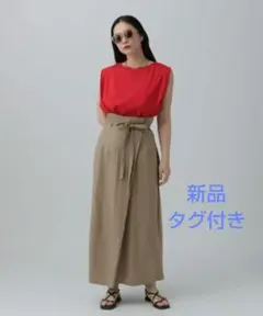【新品】LEPSIM リネンブレンドラップスカートのサムネイル