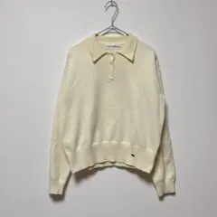 【1251】TINA:JOJUN 襟付きニットプルオーバー　ニット　トップス　M