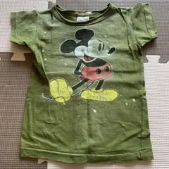 デニムダンガリー　ミッキーTシャツ XX-SMALL