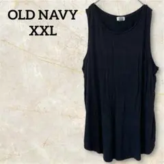 OLD NAVY 【XXL】ブラック ノースリーブ Tシャツ カットソー
