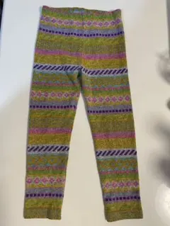 キッズレギンス 100サイズ 多色ストライプ