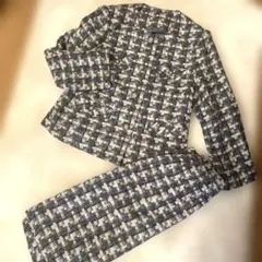 美品❗️スーツ　ヴィンテージ　ツイード　セットアップ　昭和レトロ　期間限定お値下げ