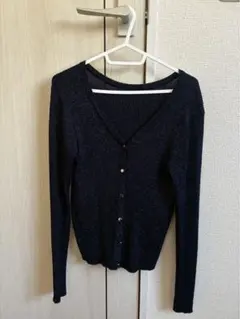 ユアーズ　ラメカーディガン