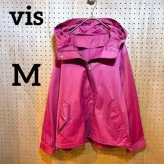 【vis】ジップアップ マウンテンパーカー くすみピンク M
