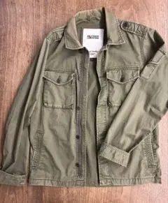 HILFIGER DENIM ミリタリージャケット Mサイズ オリーブグリーン