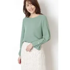 natural beauty basic パールポイントスリーブブラウスのサムネイル