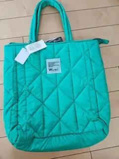 <新品>W by WPC. 緑色 キルティングバッグ
